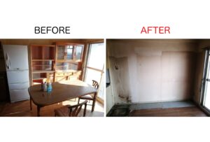 神戸市北区君影町の不用品回収事例